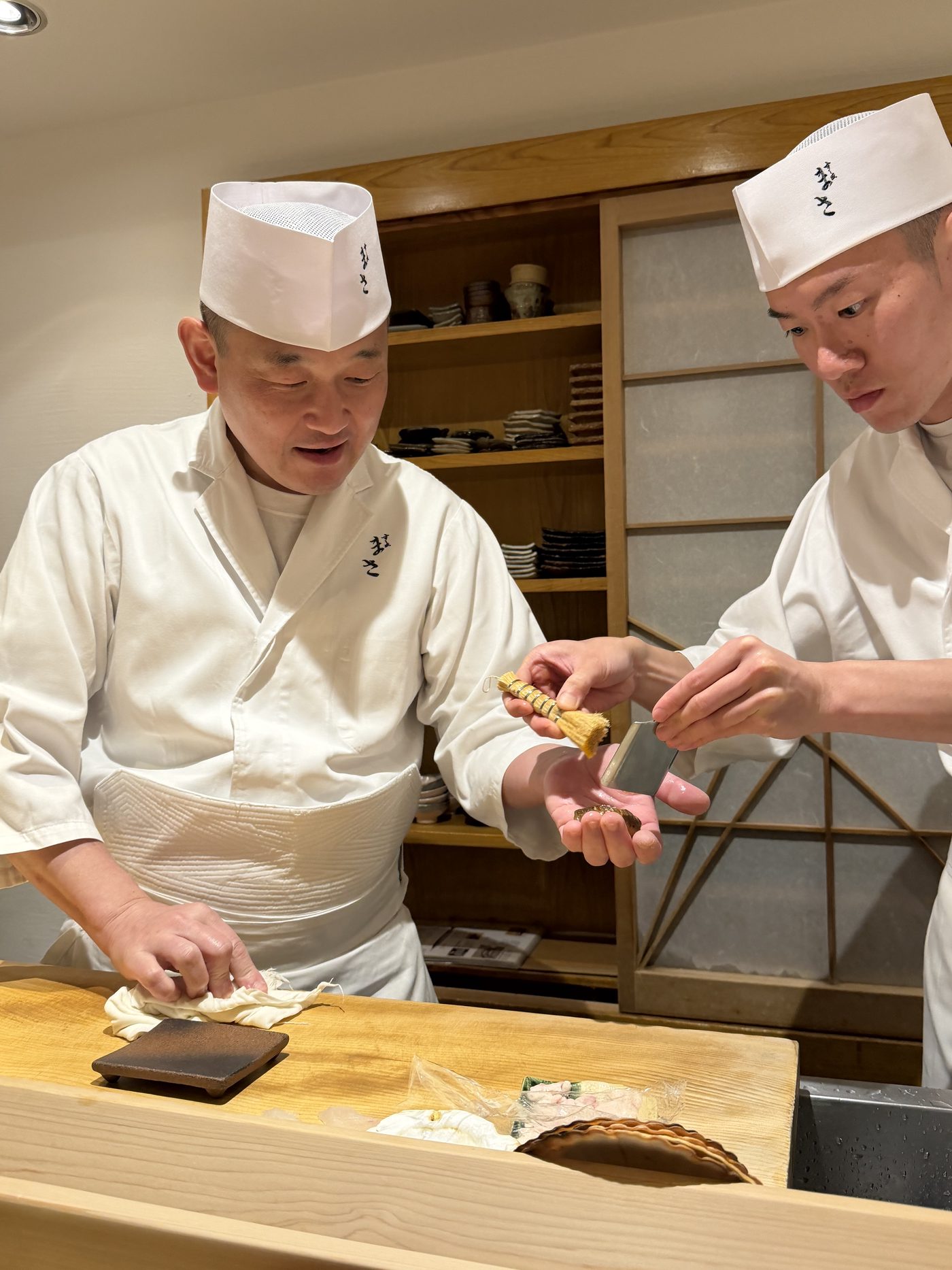 Wasabi dusting